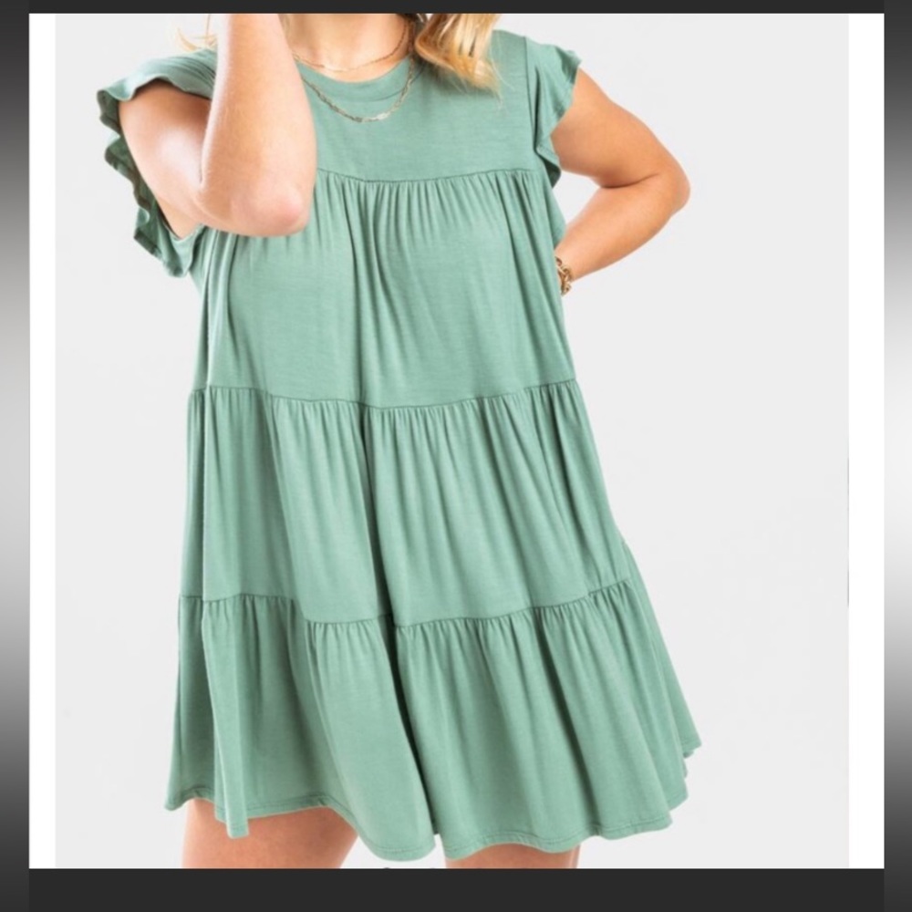 Green franchescas, Lucy baby doll mini dress S